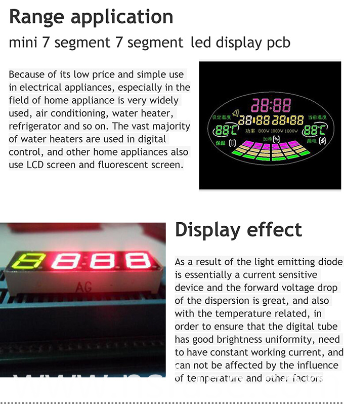 Indoor Segment LED Display for Home Appliances